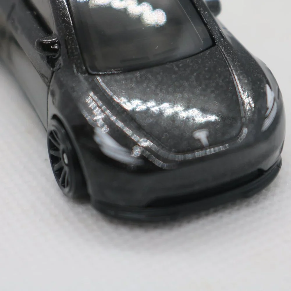 Hot Wheels black Tesla Y model Green Speed custom keychain